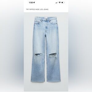 Zara High Waist Wide Leg Jeans